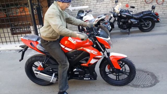 Мотоцикл WEL GHOST 250 тест на звук смотреть онлайн