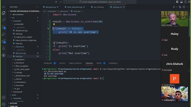 091123 COSC 1336 Python if and if else statements w test cases смотреть онлайн