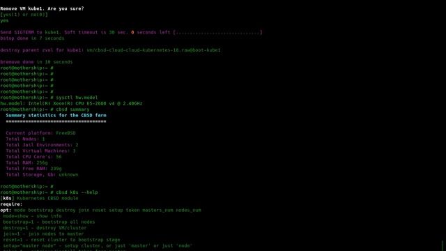Deploying Kubernetes on FreeBSD/bhyve (CBSD) смотреть онлайн