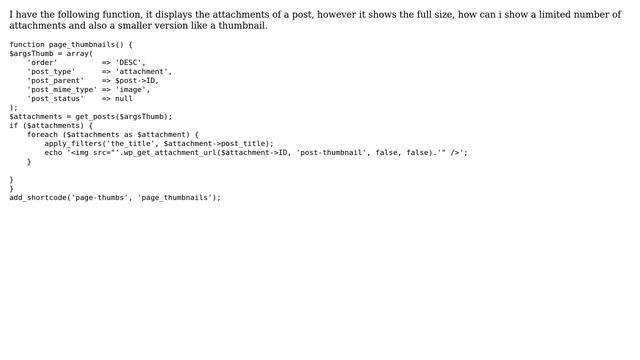 Wordpress: Showing the attachment for a page? смотреть онлайн