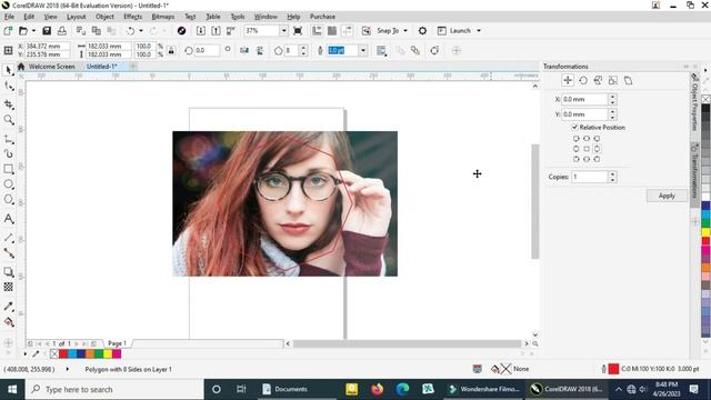 INTERSECT IN COREL DRAW