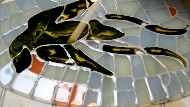 ИМИТАЦИЯ МОЗАИКИ / ИЗ ПОЛИМЕРНОЙ СМОЛЫ / СВОИМИ РУКАМИ смотреть онлайн