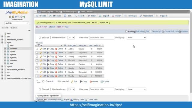 Limit Clause in MySQL With SELECT, UPDATE, DELETE #43 смотреть онлайн