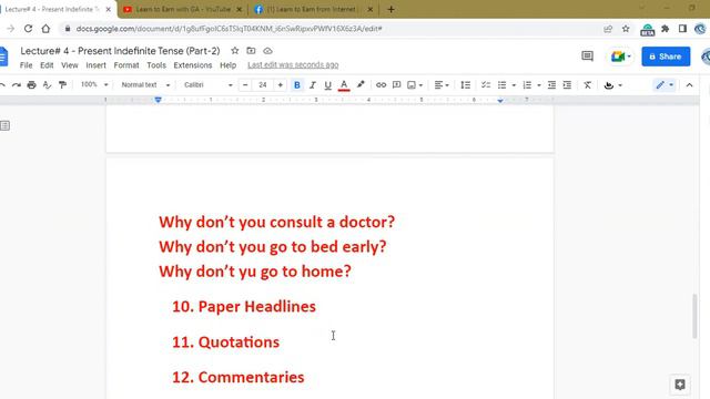 Eng#4: Uses & Examples of Present Indefinite Tense with Exercise - Simple Present Tense смотреть онлайн
