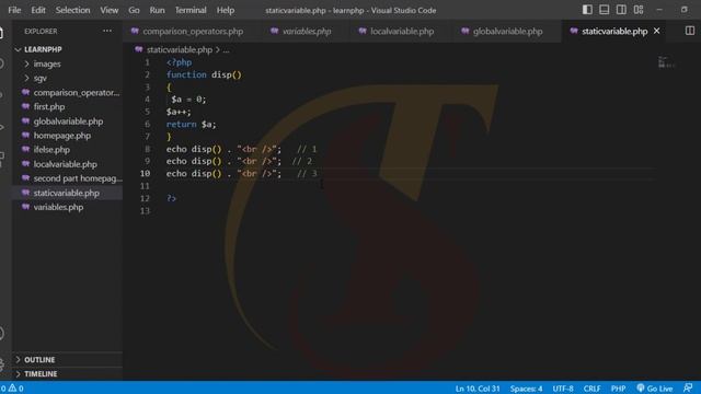 Lecture 13 | Static Variable in PHP (Hypertext Preprocessor) | TechStep Sahiwal смотреть онлайн