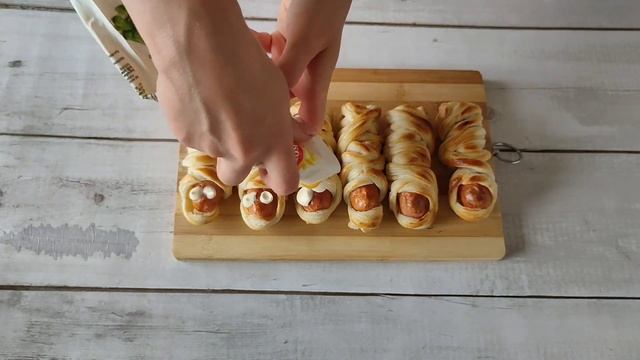 Even a child can handle it ❗ Puff pastry ideas for Halloween смотреть онлайн