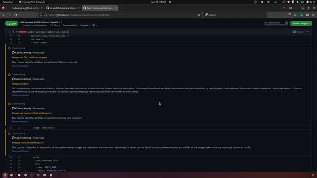 Kubernetes securiy using GitHub Actions with kubescape смотреть онлайн
