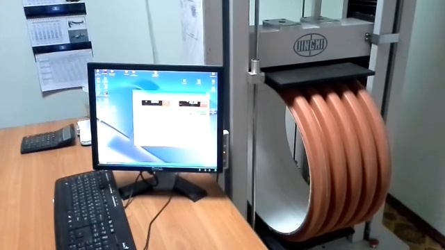 Испытания ПП гофрированой трубы. смотреть онлайн