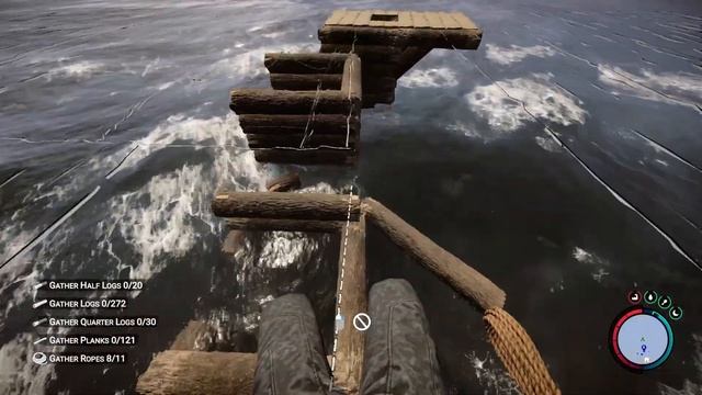 Sons of the Forest OCEAN BRIDGE building guide, ADVANCED water base tips and tricks смотреть онлайн