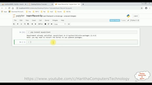 calling mysql stored procedure insert record data from python programming #pythonmysql смотреть онлайн