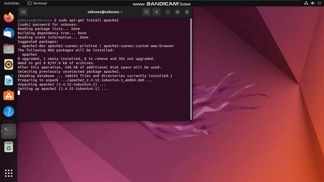 import ubuntu to vmware, install apache2, edit index.html file смотреть онлайн