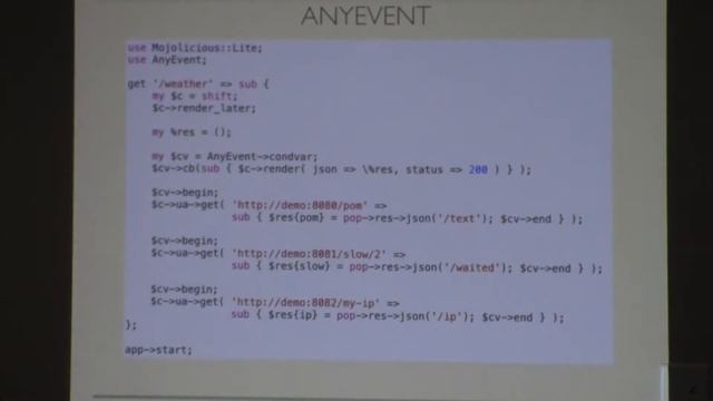 10/14/14 - Scott Wiersdorf - "Asynchronous programming patterns with Mojo::IOLoop::Delay" смотреть онлайн