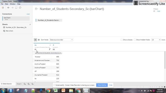 Tableau - create bar chart from excel file смотреть онлайн