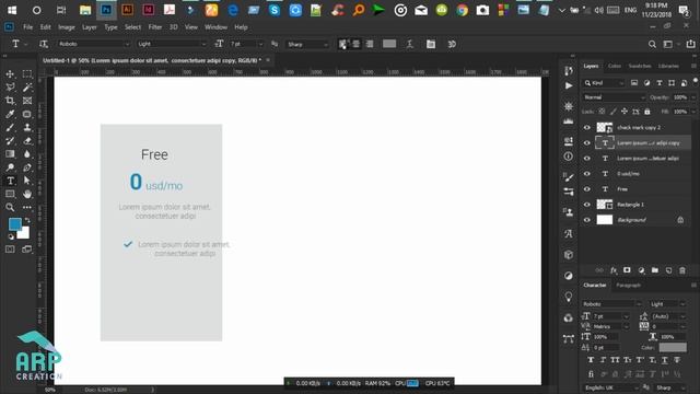 How to Create a Minimal Pricing Table Design in Photoshop : ✪ Photoshop Tutorial ✪ смотреть онлайн