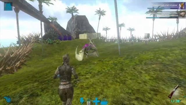 Lesya Playsya показывает своих динозавров в игре Ark Survival Evolved смотреть онлайн