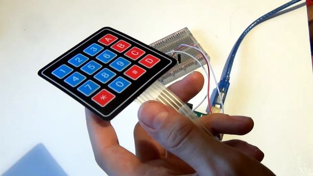 Клавиатура 4x4. Подключение к arduino смотреть онлайн