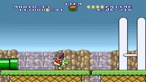 Super Mario World (SNES) - SMB1 Style. ᴴᴰ