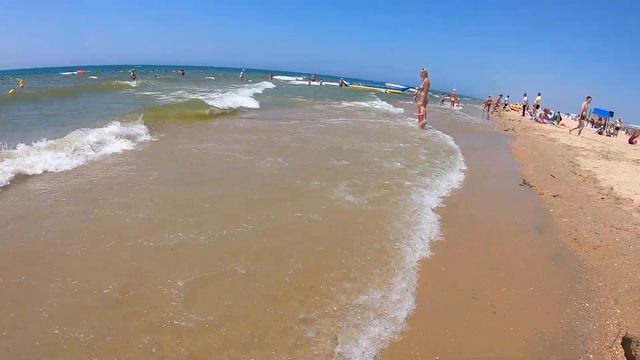 г. Анапа #Пляж Витязево июль 2020#Жара ?️+36☀️#Черное море#Краснодарский край смотреть онлайн
