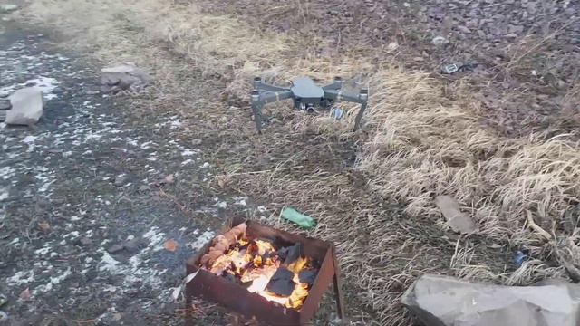 Раздуваем мангал дроном. смотреть онлайн