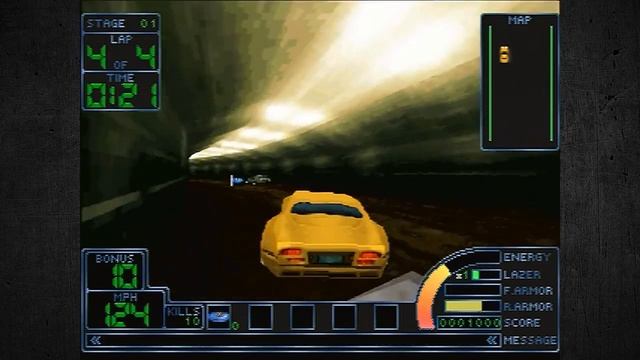 Sega Saturn - Impact Racing (1 Minute Review) смотреть онлайн