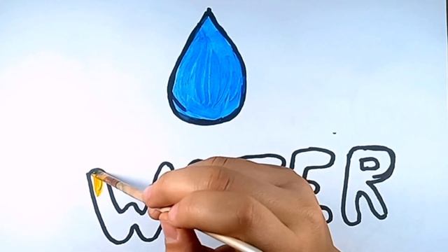 Children learn to draw a picture of water/Дети учатся рисовать воду/Bolalar suv rasm chizish смотреть онлайн