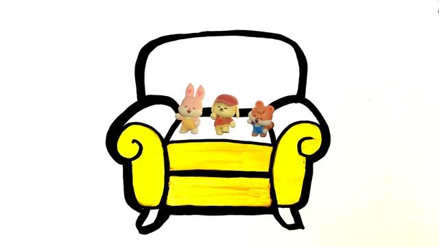 Bolalar uchun divan rasm chizish/Drawing a sofa for children/Рисование диван для детей смотреть онлайн