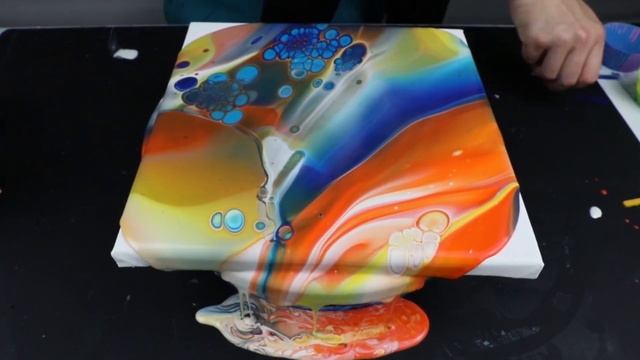 Marbled cell flip cup - Fluid art! (4) смотреть онлайн