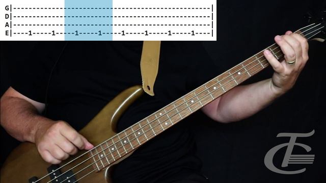 ZZ Top Sharp Dressed Man bass cover with play along tabs - Simple Beginner Version смотреть онлайн