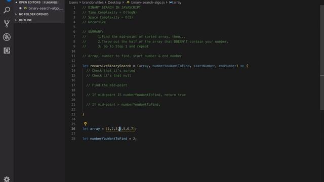 How to Code Binary Search (Javascript) | Coding Problems смотреть онлайн