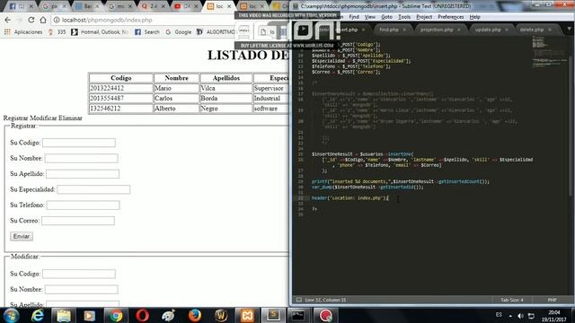 Aplicación web con base de datos NoSQL con MongoDB смотреть онлайн
