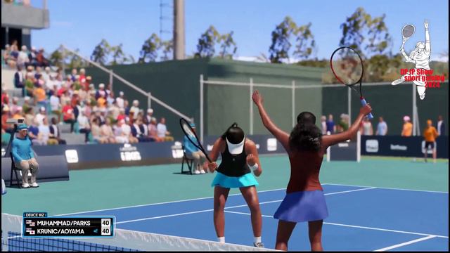 Asia Muhammad, Alycia Parks vs Shuko Aoyama, Aleksandra Krunic Miami open 25/03/2024 смотреть онлайн