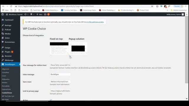 WPJournalist Wordpress Tutorial - Cookies einbinden смотреть онлайн