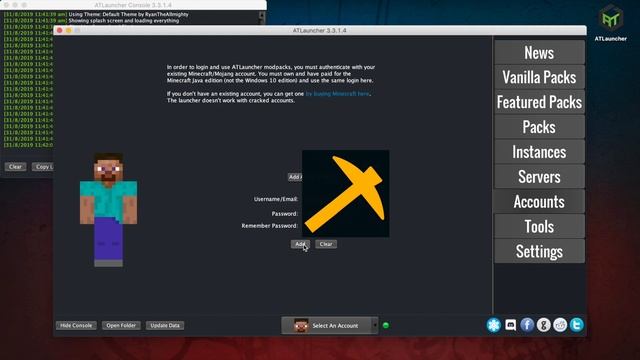 How to create a Minecraft Server using ANY ATLauncher Modpack смотреть онлайн