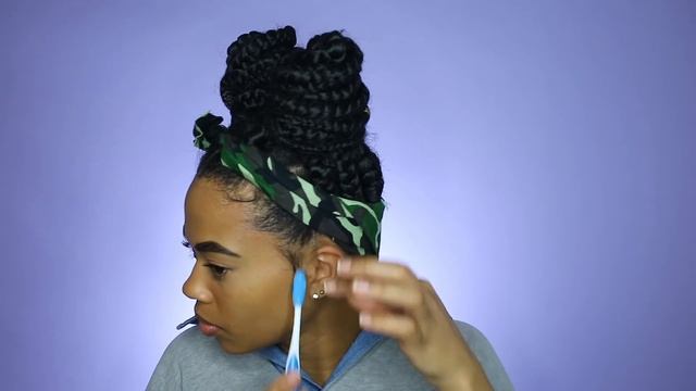 4 QUICK & EASY Ways to Style OLD Box Braids | olive chels смотреть онлайн