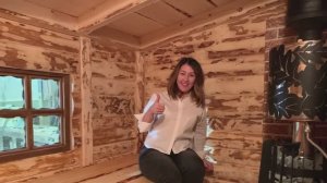 Мобильная кедровая баня из горбыля!