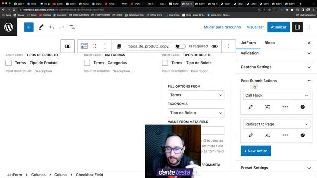 Como adicionar taxonomias via frontend no WordPress usando JetFormBuilder смотреть онлайн