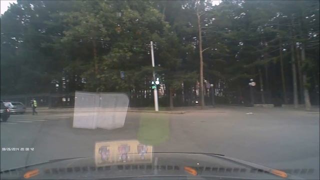 Уфа Выезд из прилигающей территории