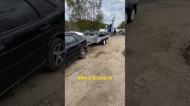 МЗСА 817732 3,44м двухосный прицеп и ВАЗ 2114 Четырка. Казань Чебоксары АРИВА ? Установка фаркопа смотреть онлайн