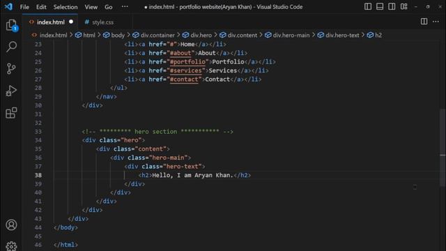 How to Make an Animated Portfolio Website With HTML CSS смотреть онлайн