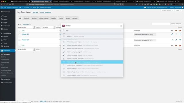 Elementor Finder Integration for Polylang WordPress Plugin смотреть онлайн