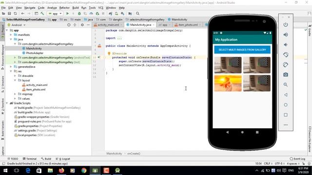 Select Multiple Images from Gallery in Android (Latest Library Version) - [Android Libraries - #13] смотреть онлайн