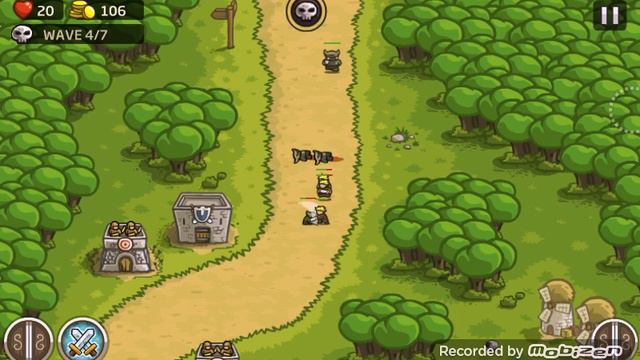 Kingdom rush. Часть первая. Атака и прокачка. смотреть онлайн