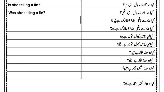 Present continuous and Past continuous Tenses Interrogative смотреть онлайн
