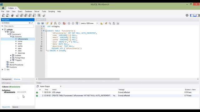 Aula 002 - MySQL - Linguagem de Definição de Dados - CREATE, RENAME, ALTER e DROP TABLE - #043.2 смотреть онлайн