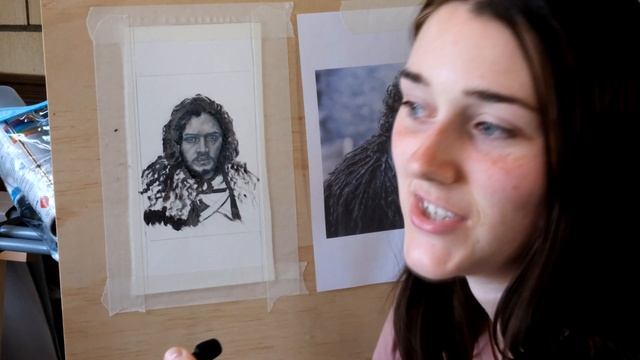 John Snow Mini Portrait Challenge 5/100 | Oil Painting Timelapse смотреть онлайн