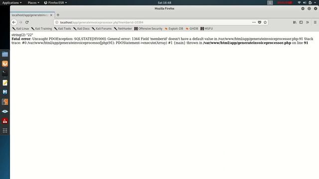 mysql error 1364 Field doesn't have a default values смотреть онлайн