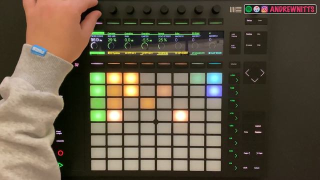 Ableton Push 2 live performance - Acid Techno смотреть онлайн