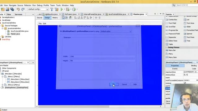 Part2- How to make MDI Form in Java Netbean Desktop Container in Java смотреть онлайн