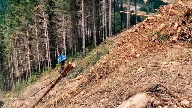 Episode 6: HighTrack Harvesting - Overview | Hauling logs with a Falcon Claw Grapple Carriage смотреть онлайн