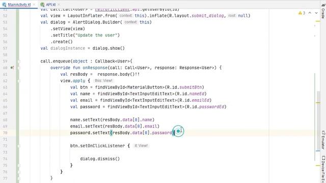 22 - Update data in Database from Android App using Retrofit| API Integration in Android смотреть онлайн